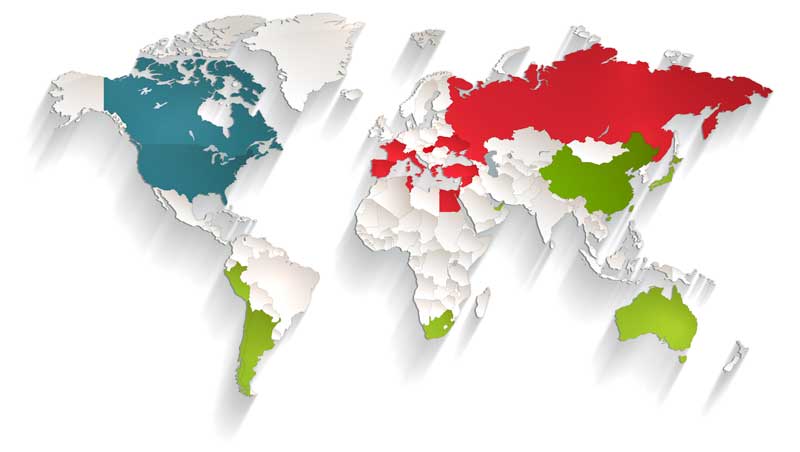 Map of members WPTC